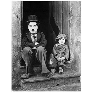 Vscdye Charlie Chaplin Film Classique Silencieux The Kid Photo Noir et Blanc Affiches et Impressions Mur Art Toile Peinture décoration murale-50x70cm sans Cadre - Publicité Vscdye Charlie Chaplin Film Classique Silencieux The Kid Photo Noir et Blanc Affiches et Impressions Mur Art Toile Peinture décoration murale-50x70cm sans Cadre - Publicité
