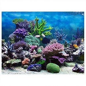 Mumusuki Aquarium Affiche sous-Marine Marine Corail Fish Tank Fond Affiche Epaissir PVC Adhesif Static Cling Toile de Fond Decoratif Papier Collant Stickers Autocollant(61 * 41cm) - Publicité Mumusuki Aquarium Affiche sous-Marine Marine Corail Fish Tank Fond Affiche Epaissir PVC Adhesif Static Cling Toile de Fond Decoratif Papier Collant Stickers Autocollant(61 * 41cm) - Publicité
