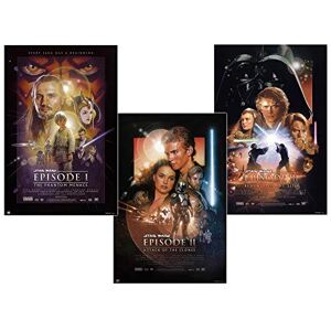 Close Up Star Wars Episode I-III Lot de 3 posters (61 cm x 91,5 cm) - Publicité Close Up Star Wars Episode I-III Lot de 3 posters (61 cm x 91,5 cm) - Publicité