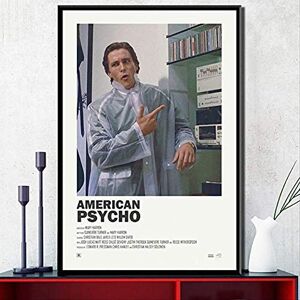 Ling88 Posters,Peinture sur Toile American Psycho Classique Horreur Film Art Affiche en Soie Mur Décor À La Maison, Affiches Esthétiques pour Les Murs De La Chambre_50X70Cm - Publicité Ling88 Posters,Peinture sur Toile American Psycho Classique Horreur Film Art Affiche en Soie Mur Décor À La Maison, Affiches Esthétiques pour Les Murs De La Chambre_50X70Cm - Publicité