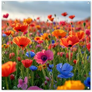 MuchoWow © Deco Jardin 100x100 cm Posters Décoratifs Extérieur Terrasse Mur Déco Appartement Affiche Exterieur Decoration Balcon Décoration Murale Fleurs Coquelicots coloré Nature - Publicité MuchoWow © Deco Jardin 100x100 cm Posters Décoratifs Extérieur Terrasse Mur Déco Appartement Affiche Exterieur Decoration Balcon Décoration Murale Fleurs Coquelicots coloré Nature - Publicité
