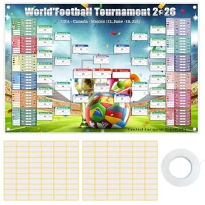 MmmLucipor Poster Calendrier Coupe du Monde 2026, (100 x 150 cm) Calendrier 2026 Affiche de La Coupe du Monde, Poster Coupe monde 2026 Football Match Decoration (100 * 150CM) - Publicité MmmLucipor Poster Calendrier Coupe du Monde 2026, (100 x 150 cm) Calendrier 2026 Affiche de La Coupe du Monde, Poster Coupe monde 2026 Football Match Decoration (100 * 150CM) - Publicité