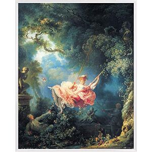 1art1 Jean-Honoré Fragonard Affiche Reproduction et Cadre (Plastique) Les Hasards Heureux De L'Escarpolette, 1767 (50 x 40cm) - Publicité 1art1 Jean-Honoré Fragonard Affiche Reproduction et Cadre (Plastique) Les Hasards Heureux De L'Escarpolette, 1767 (50 x 40cm) - Publicité