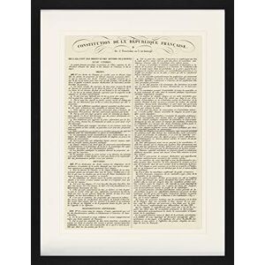 1art1 France Poster Constitution De La République Française, 22 Août 1795 Affiche Encadrée avec Passe-Partout Élégant Images Murales dans Un Cadre Photo 80x60 cm - Publicité 1art1 France Poster Constitution De La République Française, 22 Août 1795 Affiche Encadrée avec Passe-Partout Élégant Images Murales dans Un Cadre Photo 80x60 cm - Publicité