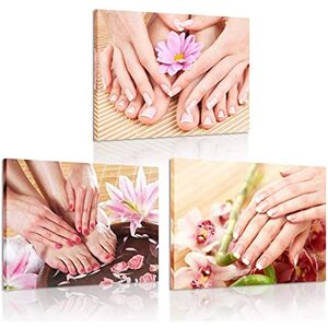 RuiChuangKeJi Photos murales 3 pièces 30x50cm sans Cadre manucure Mains Bain de Pieds Massage Spa Nature Morte avec Fleurs Photos Ongles Salon de beauté Affiches imprimées Impression Jet d'encre - Publicité RuiChuangKeJi Photos murales 3 pièces 30x50cm sans Cadre manucure Mains Bain de Pieds Massage Spa Nature Morte avec Fleurs Photos Ongles Salon de beauté Affiches imprimées Impression Jet d'encre - Publicité