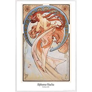 1art1 Alphonse Mucha Affiche Murale et Cadre (Plastique) La Danse, 1898 (91 x 61cm) - Publicité 1art1 Alphonse Mucha Affiche Murale et Cadre (Plastique) La Danse, 1898 (91 x 61cm) - Publicité