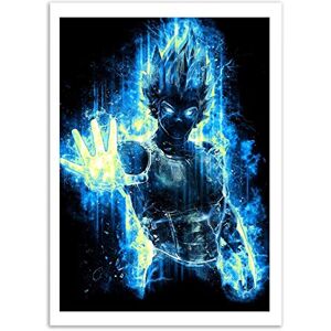 WALL EDITIONS Art-Poster God Vegeta Barrett Biggers Format : 50 x 70 cm - Publicité WALL EDITIONS Art-Poster God Vegeta Barrett Biggers Format : 50 x 70 cm - Publicité