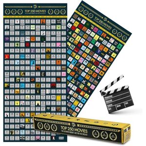 GOODS+GADGETS Top 250 Movie Bucket List Scratch Poster XXL L'ultime liste Guide de Films à gratter avec Les Meilleurs Films jamais réalisés sous Forme d'affiche de Film à gratter 100 x 45 cm - Publicité GOODS+GADGETS Top 250 Movie Bucket List Scratch Poster XXL L'ultime liste Guide de Films à gratter avec Les Meilleurs Films jamais réalisés sous Forme d'affiche de Film à gratter 100 x 45 cm - Publicité
