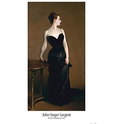 1art1 John Singer Sargent Poster Portrait De Madame X, 1883 Affiche Murale 91x61 cm - Publicité 1art1 John Singer Sargent Poster Portrait De Madame X, 1883 Affiche Murale 91x61 cm - Publicité