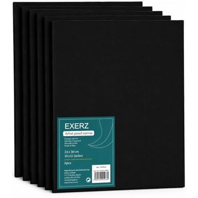 Exerz - Canvas Panels - 24x30cm - Noir - Canvas - Publicité Exerz - Canvas Panels - 24x30cm - Noir - Canvas - Publicité
