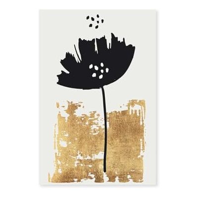 Hexoa Tableau Fleur Pollen doré Made in France Toile imprimée 30x45 - Publicité Hexoa Tableau Fleur Pollen doré Made in France Toile imprimée 30x45 - Publicité
