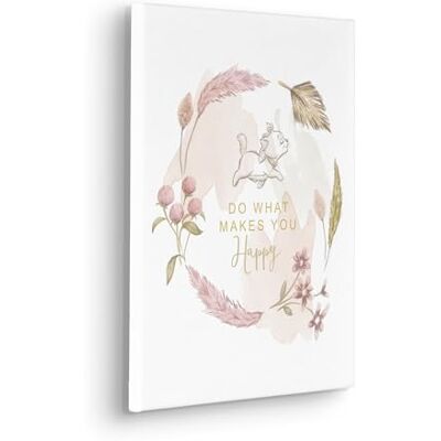 Komar Disney Aristochats Do What Makes You Happy Tableau sur toile pour chambre d'enfant 30 x 40 cm, beige, rose - Publicité Komar Disney Aristochats Do What Makes You Happy Tableau sur toile pour chambre d'enfant 30 x 40 cm, beige, rose - Publicité