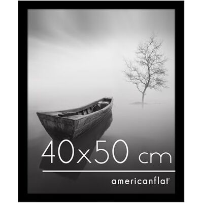 Americanflat Cadre Photo 40x50 cm Noir Bois MDF avec Vitre Plexi Poli & Matériel de Suspension Cadre Photo 50x40 cm pour Suspension Horizontale ou Verticale - Publicité Americanflat Cadre Photo 40x50 cm Noir Bois MDF avec Vitre Plexi Poli & Matériel de Suspension Cadre Photo 50x40 cm pour Suspension Horizontale ou Verticale - Publicité