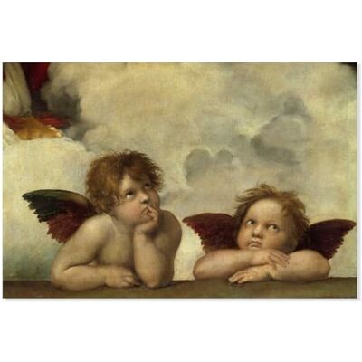 Hexoa Tableau de la Chapelle Sixtine par Raphael Made in France Toile imprimée 60x40 - Publicité Hexoa Tableau de la Chapelle Sixtine par Raphael Made in France Toile imprimée 60x40 - Publicité