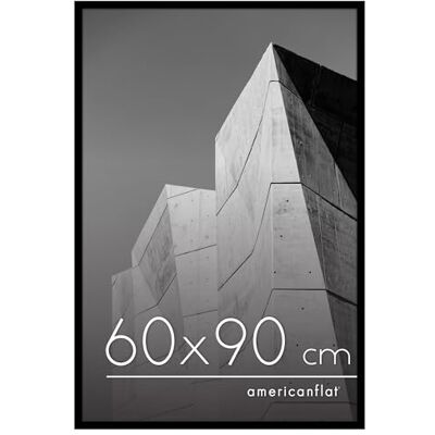 Americanflat Cadre Photo 60x90 cm Noir Cadre 90x60 cm avec Bordure Fine, Plexi Poli, Matériel de Suspension Intégré pour Mur - Publicité Americanflat Cadre Photo 60x90 cm Noir Cadre 90x60 cm avec Bordure Fine, Plexi Poli, Matériel de Suspension Intégré pour Mur - Publicité