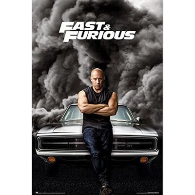 empireposter Fast & Furios Vin Diesel Poster de film Dimensions : 61 x 91,5 cm + 2 barres d'affiche en plastique 62 cm transparent - Publicité empireposter Fast & Furios Vin Diesel Poster de film Dimensions : 61 x 91,5 cm + 2 barres d'affiche en plastique 62 cm transparent - Publicité