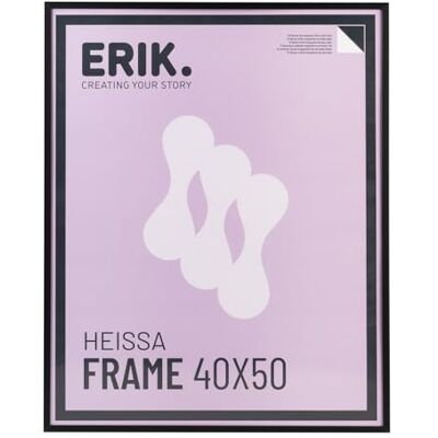 Grupo Erik Cadre 40 x 50 cm Noir Mat, en Aluminium Décoration Murale, Cadre pour Puzzle 50x40 - Publicité Grupo Erik Cadre 40 x 50 cm Noir Mat, en Aluminium Décoration Murale, Cadre pour Puzzle 50x40 - Publicité