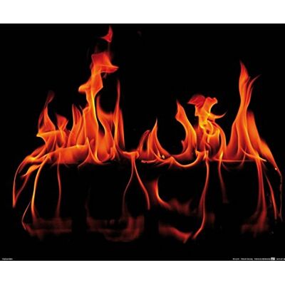 1art1 Feux Poster Feu De Cheminée Affiche Murale 50x40 cm - Publicité 1art1 Feux Poster Feu De Cheminée Affiche Murale 50x40 cm - Publicité
