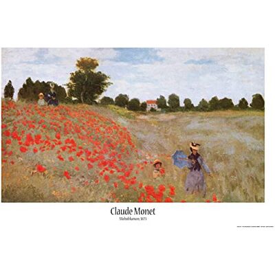 1art1 Claude Monet Poster Les Coquelicots, 1873 Affiche Murale 91x61 cm - Publicité 1art1 Claude Monet Poster Les Coquelicots, 1873 Affiche Murale 91x61 cm - Publicité