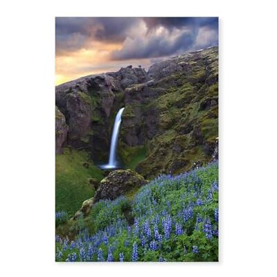 Hexoa Affiche paysage voyage en islande Made in France Affiche seule 30x45 - Publicité Hexoa Affiche paysage voyage en islande Made in France Affiche seule 30x45 - Publicité