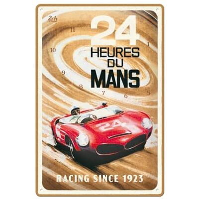 ART Plaque rétro, 20 x 30 cm, 24h Le Mans – Red Car 1963 – Idée cadeau pour fans de moteur, Official License Product (OLP), en métal, design vintage - Publicité ART Plaque rétro, 20 x 30 cm, 24h Le Mans – Red Car 1963 – Idée cadeau pour fans de moteur, Official License Product (OLP), en métal, design vintage - Publicité