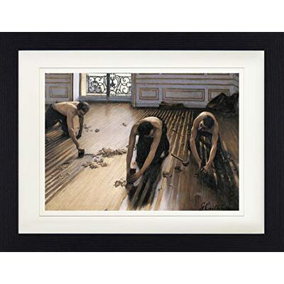 1art1 Gustave Caillebotte Poster Les Raboteurs De Parquet, 1875 Affiche Encadrée avec Passe-Partout Élégant Images Murales dans Un Cadre Photo 40x30 cm - Publicité 1art1 Gustave Caillebotte Poster Les Raboteurs De Parquet, 1875 Affiche Encadrée avec Passe-Partout Élégant Images Murales dans Un Cadre Photo 40x30 cm - Publicité