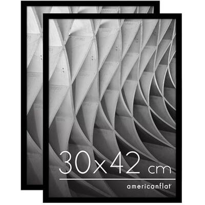 Americanflat Cadre Photo 30x42 cm Noir Cadre 42x30 cm avec Bordure Fine, Plexi Poli, Matériel de Suspension Intégré pour Mur Lot de 2 - Publicité Americanflat Cadre Photo 30x42 cm Noir Cadre 42x30 cm avec Bordure Fine, Plexi Poli, Matériel de Suspension Intégré pour Mur Lot de 2 - Publicité