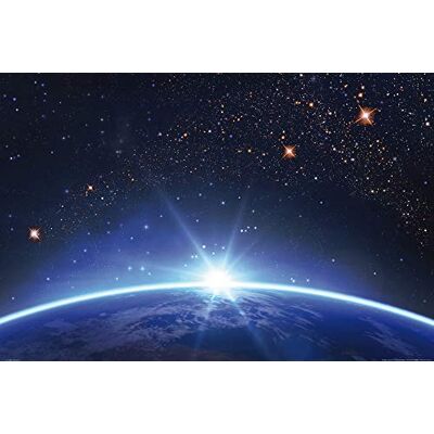 1art1 Espace Et Univers Poster Ciel Étoilé sur L'Horizon Terrestre Affiche Murale 91x61 cm - Publicité 1art1 Espace Et Univers Poster Ciel Étoilé sur L'Horizon Terrestre Affiche Murale 91x61 cm - Publicité