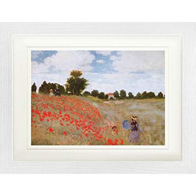 1art1 Claude Monet Poster Les Coquelicots, 1873 Affiche Encadrée avec Passe-Partout Élégant Images Murales dans Un Cadre Photo 40x30 cm - Publicité 1art1 Claude Monet Poster Les Coquelicots, 1873 Affiche Encadrée avec Passe-Partout Élégant Images Murales dans Un Cadre Photo 40x30 cm - Publicité