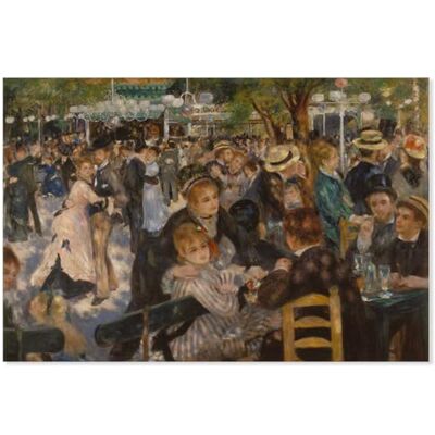 Hexoa Poster Bal du Moulin de la Galette Auguste Renoir Made in France Affiche Seule 90x60 - Publicité Hexoa Poster Bal du Moulin de la Galette Auguste Renoir Made in France Affiche Seule 90x60 - Publicité