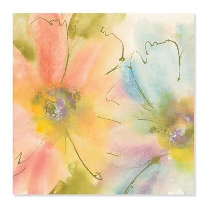 Hexoa Tableau Pastel Flower Made in France Toile imprimée 80x80 - Publicité Hexoa Tableau Pastel Flower Made in France Toile imprimée 80x80 - Publicité