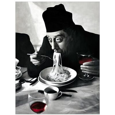 1art1 Cuisine Poster Impression sur Toile Spaghetti, Vin Rouge, Don Camillo Affiche Murale XXL Encadrée Tendue sur Cadre en Bois Tableau 80x60 cm - Publicité 1art1 Cuisine Poster Impression sur Toile Spaghetti, Vin Rouge, Don Camillo Affiche Murale XXL Encadrée Tendue sur Cadre en Bois Tableau 80x60 cm - Publicité