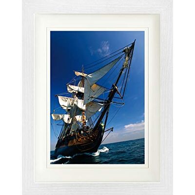 1art1 Pirates Poster Bateau À Voiles I Affiche Encadrée avec Passe-Partout Élégant Images Murales dans Un Cadre Photo 40x30 cm - Publicité 1art1 Pirates Poster Bateau À Voiles I Affiche Encadrée avec Passe-Partout Élégant Images Murales dans Un Cadre Photo 40x30 cm - Publicité