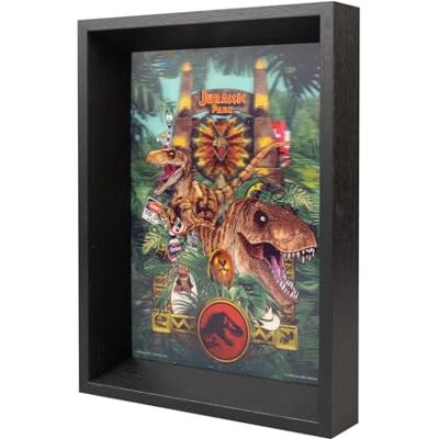 Grupo Erik Jurassic Park Impression lenticulaire encadrée Art mural encadré, impressions pour murs encadrés, art mural encadré pour salon, affiches murales Cadeaux Jurassic Park Merchandising - Publicité Grupo Erik Jurassic Park Impression lenticulaire encadrée Art mural encadré, impressions pour murs encadrés, art mural encadré pour salon, affiches murales Cadeaux Jurassic Park Merchandising - Publicité