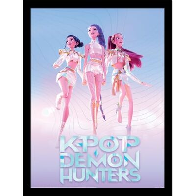 Pyramid -Kpop Demon Hunter – Maxi Poster encadré 30x40 cm – The Trio - Publicité Pyramid -Kpop Demon Hunter – Maxi Poster encadré 30x40 cm – The Trio - Publicité