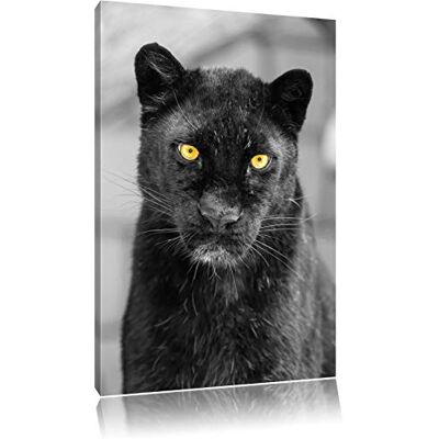 Pixxprint magnifique noir / blanc panthère sur toile, énorme XXL photos complètement encadrée avec civière, impression d'art sur ??la photo murale avec cadre, moins cher que la peinture ou une peinture à l'huile, pas une affiche ou une bannière - Publicité Pixxprint magnifique noir / blanc panthère sur toile, énorme XXL photos complètement encadrée avec civière, impression d'art sur ??la photo murale avec cadre, moins cher que la peinture ou une peinture à l'huile, pas une affiche ou une bannière - Publicité