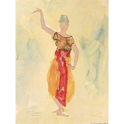 1art1 Auguste Rodin Poster Danseuse Cambodgienne, 1906 Affiche Reproduction 80x60 cm - Publicité 1art1 Auguste Rodin Poster Danseuse Cambodgienne, 1906 Affiche Reproduction 80x60 cm - Publicité