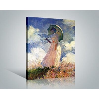 1art1 Claude Monet Poster Impression sur Toile Femme avec Ombrelle, 1886 Affiche Murale XXL Encadrée Tendue sur Cadre en Bois Tableau 50x40 cm - Publicité 1art1 Claude Monet Poster Impression sur Toile Femme avec Ombrelle, 1886 Affiche Murale XXL Encadrée Tendue sur Cadre en Bois Tableau 50x40 cm - Publicité
