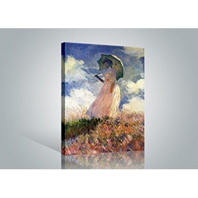 1art1 Claude Monet Poster Impression sur Toile Femme avec Ombrelle, 1886 Affiche Murale XXL Encadrée Tendue sur Cadre en Bois Tableau 120x80 cm - Publicité 1art1 Claude Monet Poster Impression sur Toile Femme avec Ombrelle, 1886 Affiche Murale XXL Encadrée Tendue sur Cadre en Bois Tableau 120x80 cm - Publicité