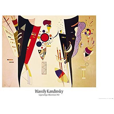 1art1 Vassily Kandinsky Poster Accord Réciproque, 1942 Affiche Murale 91x61 cm - Publicité 1art1 Vassily Kandinsky Poster Accord Réciproque, 1942 Affiche Murale 91x61 cm - Publicité