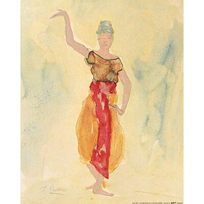 1art1 Auguste Rodin Poster Danseuse Cambodgienne, 1906 Affiche Reproduction 50x40 cm - Publicité 1art1 Auguste Rodin Poster Danseuse Cambodgienne, 1906 Affiche Reproduction 50x40 cm - Publicité
