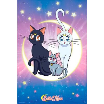 empireposter Sailor Moon Luna, Artemis & Diana – Poster Manga série TV – Dimensions 61 x 91,5 cm + 1 paquet tesa Powerstrips® – Contenu de 20 pièces - Publicité empireposter Sailor Moon Luna, Artemis & Diana – Poster Manga série TV – Dimensions 61 x 91,5 cm + 1 paquet tesa Powerstrips® – Contenu de 20 pièces - Publicité