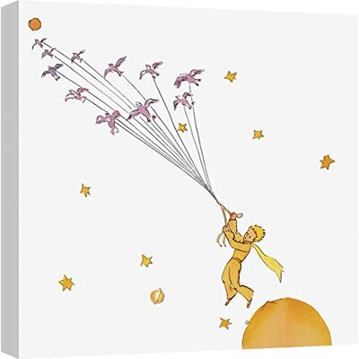 ART – Decoration Murale, Tableau de Antoine De Saint-Exupéry, Petit Prince I – Impression sur Toile 40x40 cm - Publicité ART – Decoration Murale, Tableau de Antoine De Saint-Exupéry, Petit Prince I – Impression sur Toile 40x40 cm - Publicité