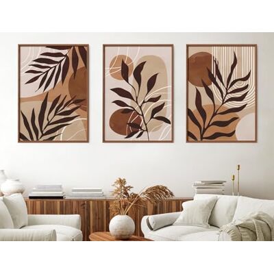 Generisch Lot de 3 affiches premium, lot de 3 unités, DIN A3, impression artistique, affiche, collage, décoration murale, bohème, abstrait, moderne, beige, marron, salon, chambre, cuisine, sans cadre - Publicité Generisch Lot de 3 affiches premium, lot de 3 unités, DIN A3, impression artistique, affiche, collage, décoration murale, bohème, abstrait, moderne, beige, marron, salon, chambre, cuisine, sans cadre - Publicité
