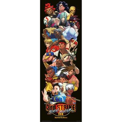 empireposter Empire Poster Street Fighter 3rd Strike 53 x 158 cm + 2 barres de poster en bois naturel 61 cm - Publicité empireposter Empire Poster Street Fighter 3rd Strike 53 x 158 cm + 2 barres de poster en bois naturel 61 cm - Publicité