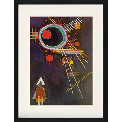 1art1 Vassily Kandinsky Poster Lignes De Rayonnement, 1927 Affiche Encadrée avec Passe-Partout Élégant Images Murales dans Un Cadre Photo 80x60 cm - Publicité 1art1 Vassily Kandinsky Poster Lignes De Rayonnement, 1927 Affiche Encadrée avec Passe-Partout Élégant Images Murales dans Un Cadre Photo 80x60 cm - Publicité