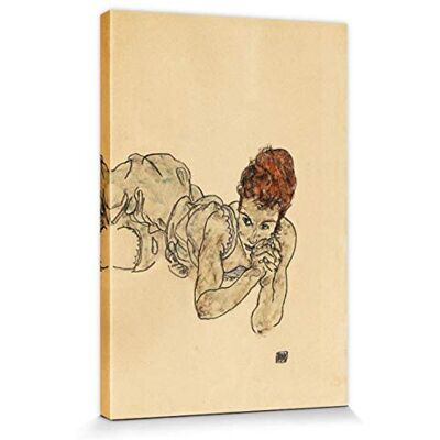 1art1 Egon Schiele Poster Impression sur Toile Femme Allongée, Dessin, 1917 Affiche Murale XXL Encadrée Tendue sur Cadre en Bois Tableau 30x20 cm - Publicité 1art1 Egon Schiele Poster Impression sur Toile Femme Allongée, Dessin, 1917 Affiche Murale XXL Encadrée Tendue sur Cadre en Bois Tableau 30x20 cm - Publicité