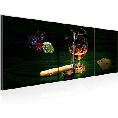 Peinture Alcool Poker 120 x 40 cm Tableau en Toile non Tissée Vert En plusieurs Parties Moderne Decoration Murale 502233c - Publicité Peinture Alcool Poker 120 x 40 cm Tableau en Toile non Tissée Vert En plusieurs Parties Moderne Decoration Murale 502233c - Publicité
