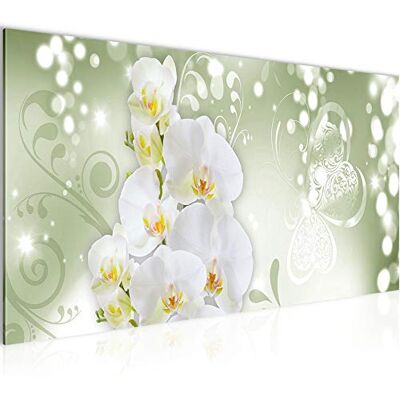 Tableau Decoration Murale Fleurs Orchidée 1 Partie Moderne Toile Non tissée Salon Salle Abstrait Vert Jaune 201212b - Publicité Tableau Decoration Murale Fleurs Orchidée 1 Partie Moderne Toile Non tissée Salon Salle Abstrait Vert Jaune 201212b - Publicité