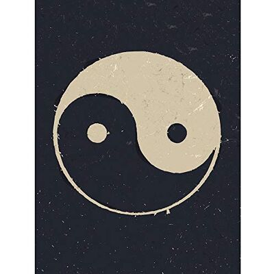 Wee Blue Coo Painting Drawing Taoist Philosophy Yin Yang Black White Affiche Wall Art Print Mur Décor 30 x 41 cm - Publicité Wee Blue Coo Painting Drawing Taoist Philosophy Yin Yang Black White Affiche Wall Art Print Mur Décor 30 x 41 cm - Publicité